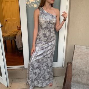 Snakeskin long dress